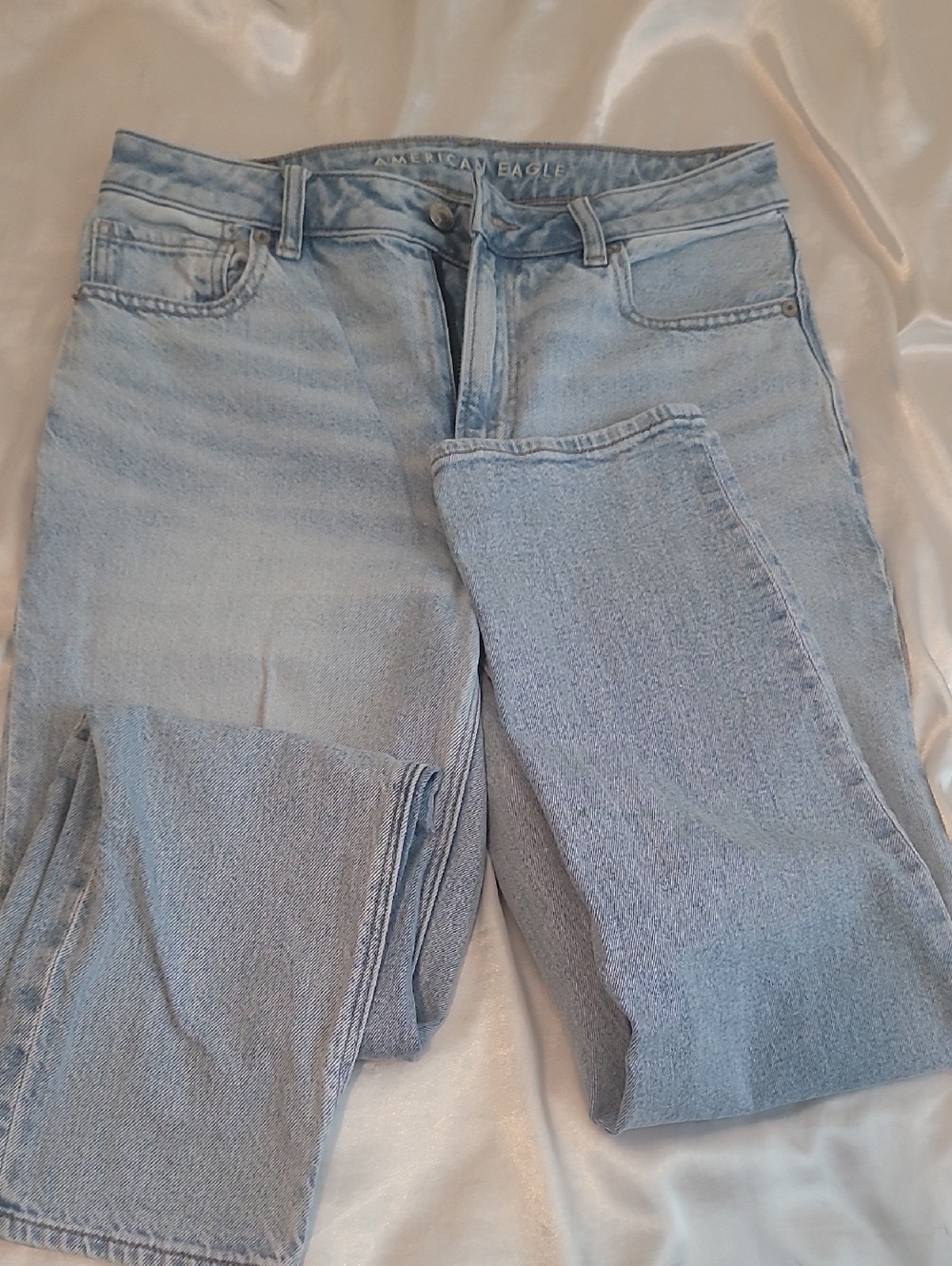 American Eagle Outfitters Light Blue Straight Leg Jeans